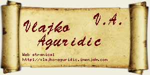 Vlajko Aguridić vizit kartica